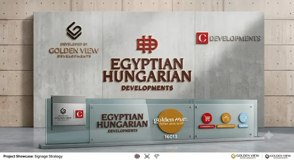 Real estate logo designs for Egyptian property developers — scalable brand marks from Native Studio
