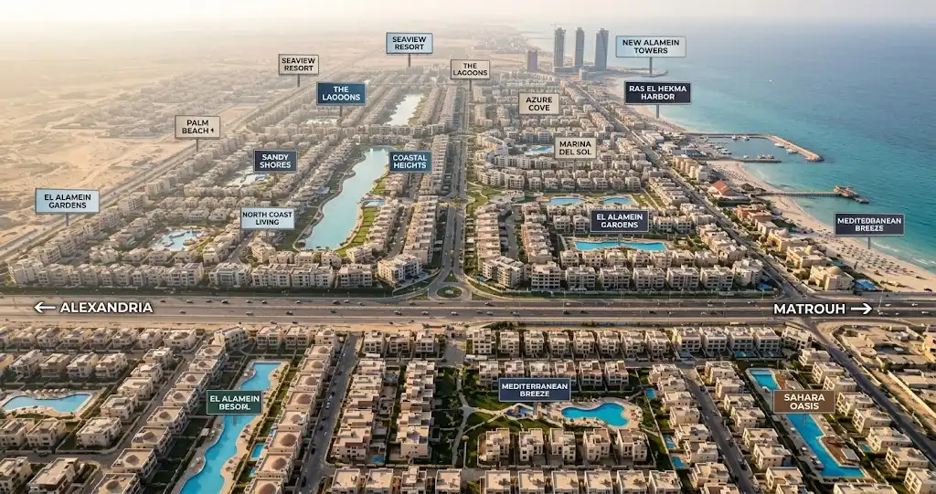 Real estate branding in Egypt , competitive property development market in New Cairo and North Coast