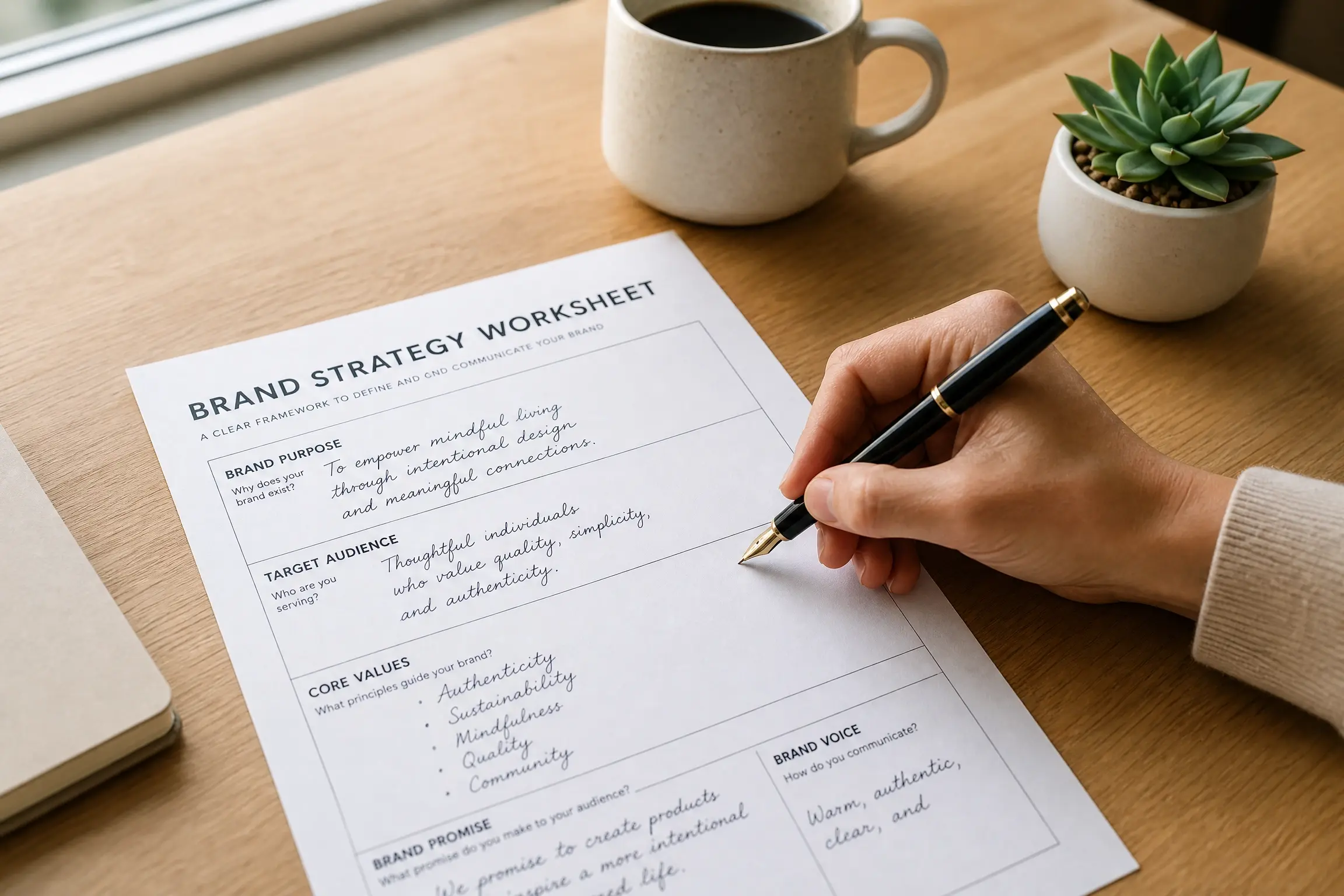 Brand strategy outline template for Egyptian businesses — how to create a brand strategy framework