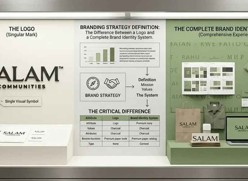 Branding strategy definition — the difference between a logo and a complete brand identity system