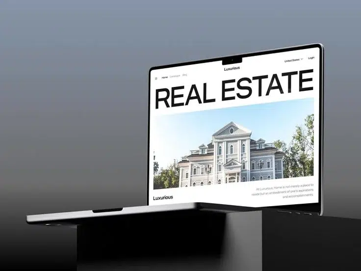 real estate landing page design